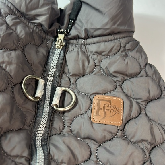 Friends Forever dark gray Dog Coat, large - Picture 3 of 6